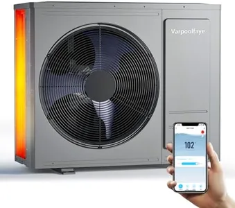 Varpoolfaye 35100 BTU Pool Heater for Above Ground Pool,10000 Gallons Electric Pool Heater for Inground Pool,WiFi Control,Heating and Cooling Pool Heat Pump 220V 60HZ