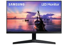 Samsung 24-inch (60.46cm) 1920 X 1080 Pixels FHD Monitor, IPS, 75 Hz, Bezel Less Design, AMD FreeSync, Flicker Free, HDMI, D-sub, (LF24T350FHWXXL, Dark Blue Gray)