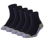 Copper Infused Quarter Socks Improve Foot Health Odor Control with Moisture Wicking Durable Comfortable Fit (5 Pairs)