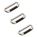 Rawk Stainless Steel 01-Chest 4 inch Drawer Chest,Drawer Handle,Pull Kadi,Pull Handle,knobs,kadi for Drawers and Bed Storage (C.P & Black, Pack of 3)