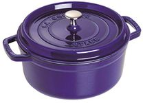 STAUB Cast Iron Roaster/Cocotte, Round, 30 cm, 8.35 L, Dark Blue