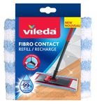 Vileda Fibro Contact Mop Head | Ideal for Dusting Walls and Ceilings | Dry or Wet Use | Reusable and Machine Washable Refill