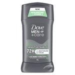 Dove Men+Care Antiperspirant Stick For 72H Sweat & Odour Fresh Protection Sensitive Shield With Vitamin E And ¼ Moisturizing Cream 76 G For Men, 1 Count