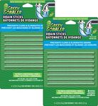 Green Gobbler Fresh Scent Drain Cleaner & Deodorizer Sticks- Prevents Sink & Shower Drain Clogs, Prevents Odors, Septic-Safe - 8 Count (2 PACK)