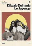 Tallenge - Dilwale Dulhaniya Le Jayenge - DDLJ - Shah Ruch Khan - Superhit Bollywood Hindi Movie Poster - Large Poster(Paper,18 x 24 inches, Multicolour)