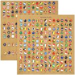 National Flag Thumb Tacks: 291 Piece Country Map Push Pin Flags Push Pins - Cork Board Sturdy Adhesive Thumbtacks for Office Bulletin Board Pinboard Calendars