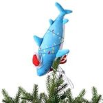 Meooeck Christmas Shark Plush Tree 