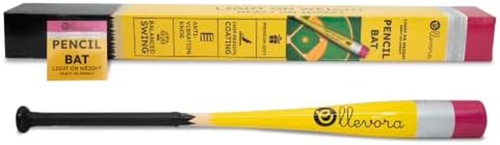 Pencil Bat - Novelty Backyard Baseball Games Gift - Youth Metal Baseball Bat - 2 5/8" Aluminum Barrel with Balanced Weight and Durable Finish (29" 19oz)