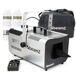 beamz SNOW1800 Snow Machine with 10L Fluid & Carry Bag - High Output Fake Snow Machine, Perfect Indoor Snow Machine for Parties & Events, Easy to Use & Refill, Creates Realistic Snowfall