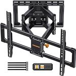 Perlegear UL Listed Full Motion TV Wall Mount for 42-85 inch TVs up to 132 lbs, TV Mount with Dual Articulating Arms, Tool-Free Tilt, Swivel, Extension, Leveling, Max VESA 600x400mm, 16" Studs, PGLF8