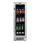 Whynter BBR-638SB 12 inch Built-in 60 Can Undercounter Stainless Steel Beverage Refrigerator with Reversible Door, Digital Control, Lock and Carbon Filter, One Size, Multi