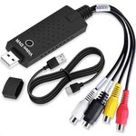 CDL TECH Audio/Video Converter, 2.0 USB VHS to Digital Converter, Video Capture Card VCR TV to DVD Converter for Mac, PC Support Windows 2000/10 / 8/7 / Vista/XP/Android