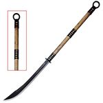 MedievalDepot Japanese Samurai Warrior Naginata - High Carbon Steel Blade, Nylon Cord Handle (53")