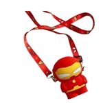 EITHEO Girls Mini Iron Man Silicon sling Bag Crossbody Kids Girl's Shoulder Messenger Side Small Bag for casual party messenger bag for women Coin wallet purse party zipper pocket Travel Bag