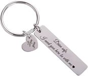 Generic Couples Keychain Drive Safe I Need You Here To With Me Boyfriend Husband Dad Valentines Day Father's day Birthday Gift | Stainless Steel