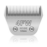 4FW Wide Pet Dog Grooming Detachable Blades,Compatible with Andis,Oster A5,Wahl KM10 Clippers,Cut Length 3/8"(9.5mm),Fit for Larger Animals