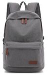 kayond Casual Style Lightweight Canvas Laptop Bag/Business Backpacks/School Backpack/Travel Backpack(Grey)