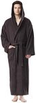 Arus Men's Hooded Classic Bathrobe 