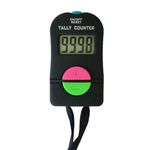 Clicker Electronic Counter, Digital Handheld Tally Counter with Lanyard, Add/Subtract Model for Sports, Running, Golf, Football, and Events