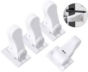 Door Lever Child Lock, Baby Proofing Door Locks Deter Kids Pets from Opening Handle Doors & Getting Locked in Rooms, Tool-Free Install Easiest Use (White-4 Pack)