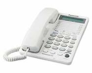 Panasonic KX-TS208W 2-Line Feature Phone with LCD White