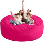 HABUTWAY XX-Large Bean Bag Chair: Giant 7' Memory Foam Furniture Bean Bag Chairs for Adults with Microfiber Cover 7Ft (Hot Pink)