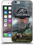 Head Case Designs Officially Licensed Jurassic World Fallen Kingdom T-Rex Volcano Key Art Soft Gel Case Compatible with Apple iPhone 6 / iPhone 6s