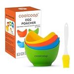 COOLCOOP Silicone Egg Poacher Cups: