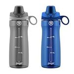 Pogo 18oz Plastic Water Bottle with