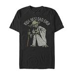 STAR WARS Men's Yoda Best Dad Ever T-Shirt - Black - Large