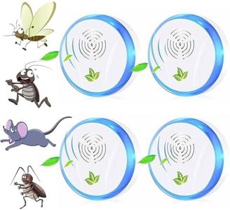 Antizanzare Ultrasuoni, Repellente Ultrasuoni Anti Zanzare Ultrasuoni Interno Dispositivo, Repellente per Insetti di Ratto, Antizanzare Ultrasuoni per Anti Zanzare, Roditori, Ragni, Formiche