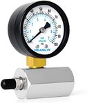 MEANLIN MEASURE 0-100Psi 2"Steel Double Graduated Air Test Pressure gauges, 3/4" FNPT Connection, -3-2-3% Accuracy