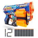 X-Shot Skins Dread, Sonic the Hedgehog, Foam Dart Blaster (12 Dart) Air Pocket Dart Technology, Major Brand Compatible, Toy Foam Dart Blaster for Kids, Teens, Adults, Frustration Free Packaging