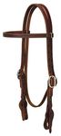 Weaver Leather Working Tack Quick Change Browband Headstall, Golden Chestnut