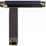 ADT-Link M.2 NGFF NVMe Key M Extender Cable to PCIE x16 Graphics Card Riser Adapter 16x PCI-e PCI-Express for M2 2230 2242 2260 2280 (25cm)