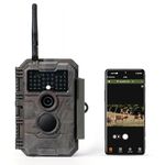 GardePro E6 WiFi Trail Camera (Non-Cellular), Stable WiFi with External Antenna, On-Site App Viewing, 64MP Photos, Wide Field of View, No-Glow Night Vision, Motion Activated Waterproof Game Camera