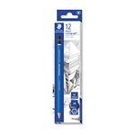 Staedtler Mars Lumograph 2H Graphite Art Drawing Pencil, Medium Hard, Break-Resistant Bonded Lead, 12 Pack, 100-2H