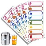 Baby Bottle Labels for Daycare, Kids Name Tags Stickers School, Waterproof Write-On, Self-Laminating Name Labels, Tags, Sticker Multiple Colors，Pack of 80 Pcs