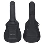 Faswin 41 Inch Acoustic Guitar Padded Gig Bag with 6 Pockets, Pick Sampler and Guitar Strap