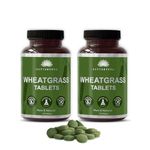 SAPTAMVEDA Organic Wheat Grass Tablets 240 Tablets (120 * 2) 500mg Each - Natural Antioxidant Superfood, Supports Healthy Joints, Immunity Booster, Non-GMO, Vegan