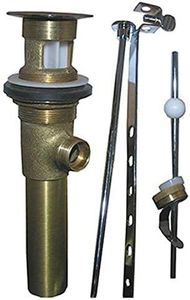 LASCO 03-4625 1-1/4-Inch Polished Brass Plated Lavatory Pop Up Drain Assembly