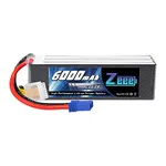 Zeee 6S Lipo Battery 22.2V 100C 6000mAh with EC5 Connector Soft Case Battery for RC Car Truck RC Airplane Helicopter Quadcopter Boat