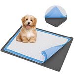 Skywin- Pee Pad Holder Tray 28 x 30 Inches, 1 Pack Puppy Pad Holder, Easy to Clean and Store Pee Pad Holder for Dogs, Silicon Training Pad Holder, No Spill Puppy Pad Holder (Grey)