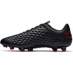 Nike Legend 8 Academy Fg/mg Mens Multi-Ground Soccer Cleat At5292-060 Size 4.5, Black/Dark Smoke Grey-chili Red, 4.5