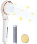 Waterdrop SF02-SL Filtered Shower Head with Handheld, Vitamin C Shower Filter, Hair & Skin Care, Softener Water for Reducing Hair Shedding, Reduce Chlorine, Lemon