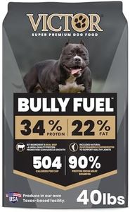 VICTOR Bully Fuel Dry Dog Food, 40 lb – Real Beef First Ingredient, High-Calorie Formula for Lean Muscle, Glucosamine & Chondroitin for Joint Health, Omega 3 & 6 for Skin & Coat
