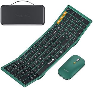 ProtoArc XKM01 Full-Size Foldable Keyboard Mouse Combo for Travel - Green