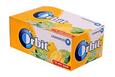 Orbit Sugar Free Chewing Gum, Lemon and Lime, 140g (Pack of 20)