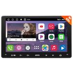 ATOTOZONE A6 9inch Double DIN Car Stereo Video,in-Dash Navigation, Android Radio with Wireless CarPlay/Android Auto QLED Touch Screen, 4G LTE, Dual Bluetooth, Mirror Link, 4G+64G, A6G209PL