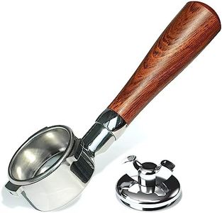 54mm Bottomless Portafilter, 2-in-1 Bottomless Portafilter for Breville 8 Series Barista Express Pro Plus Touch Bambino Plus, w/Double Spout Adapter